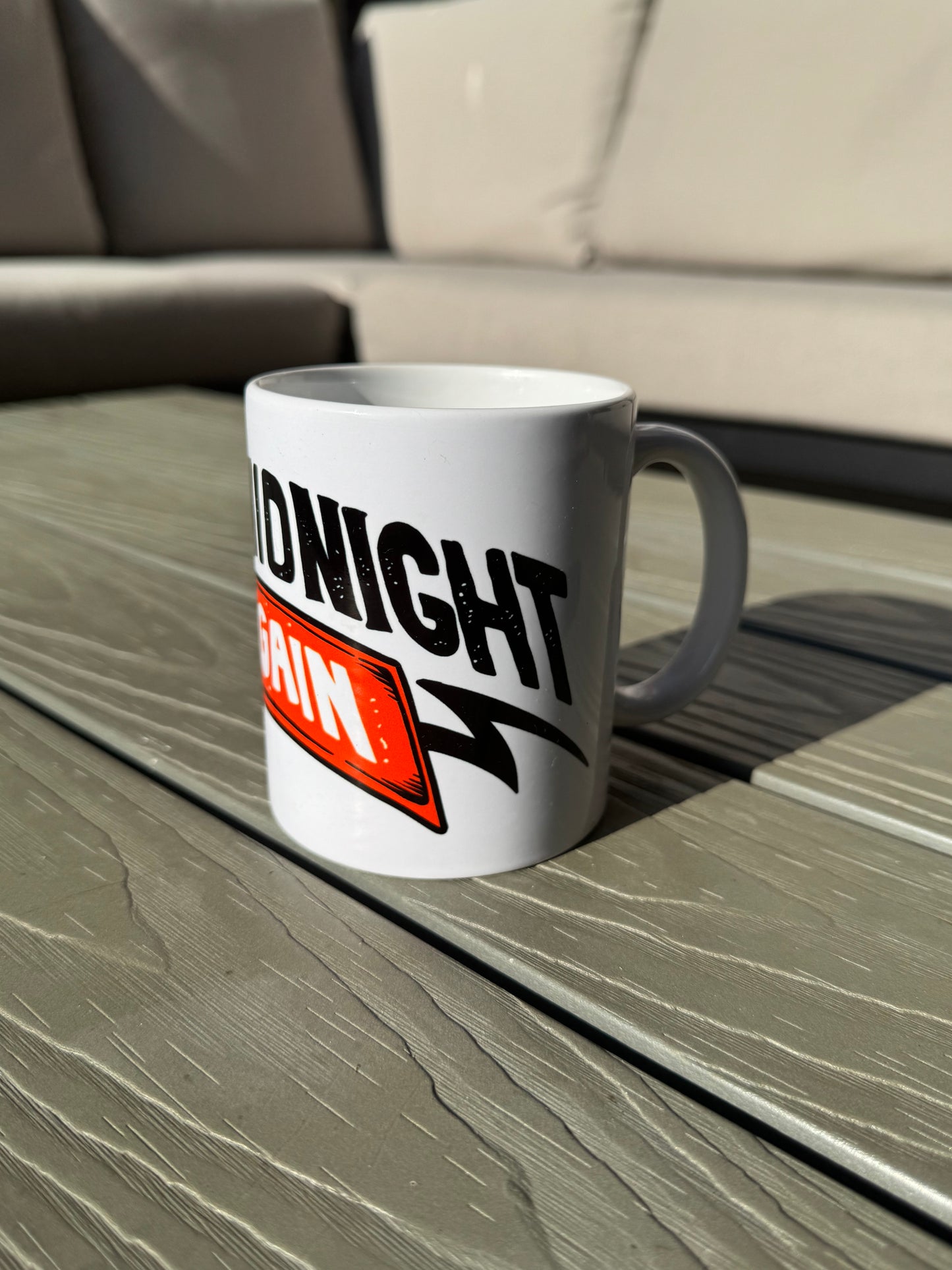 Get To Midnight. Go Again. Mug (White)