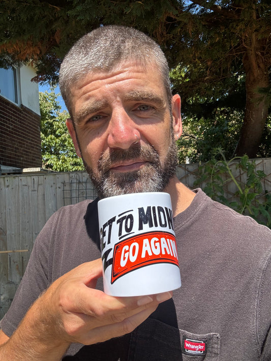 Get To Midnight. Go Again. Mug (White)