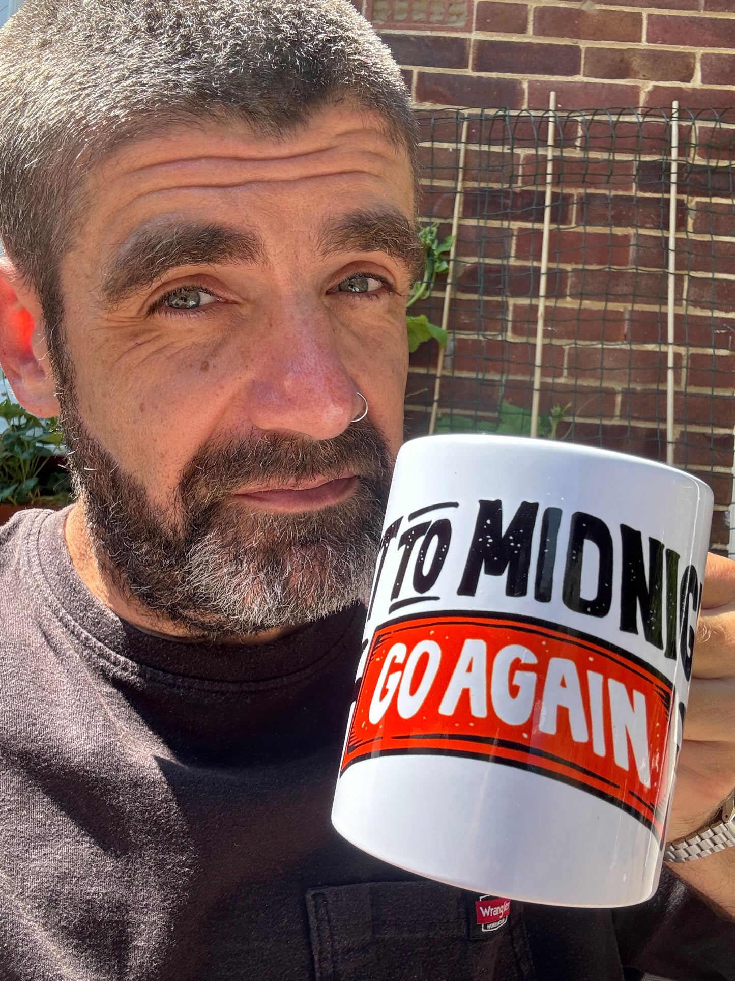 Get To Midnight. Go Again. Mug (White)